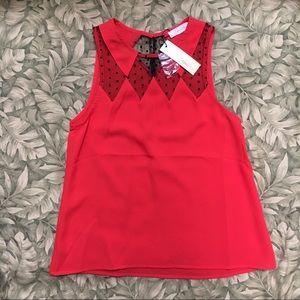 Sugarlips Black Lace and Orange Blouse